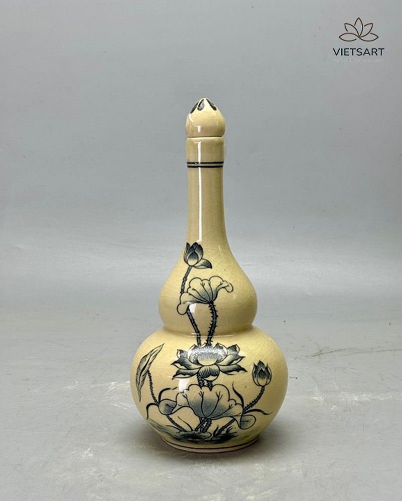 Chu Đậu decoration porcelain bottle