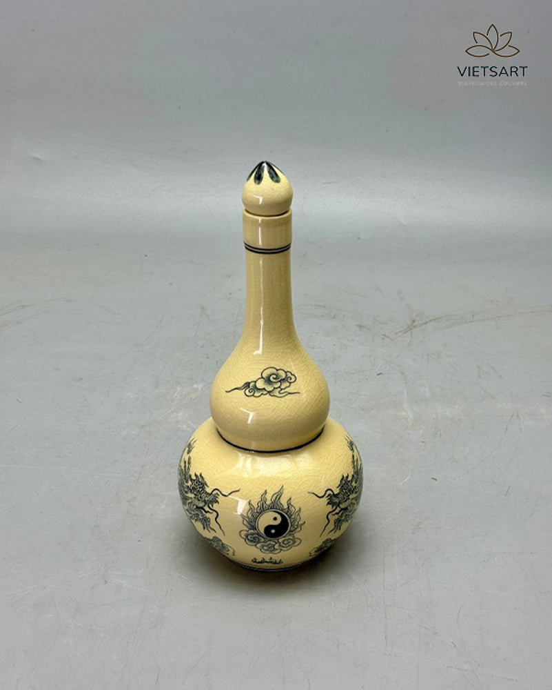 Chu Đậu decoration porcelain bottle