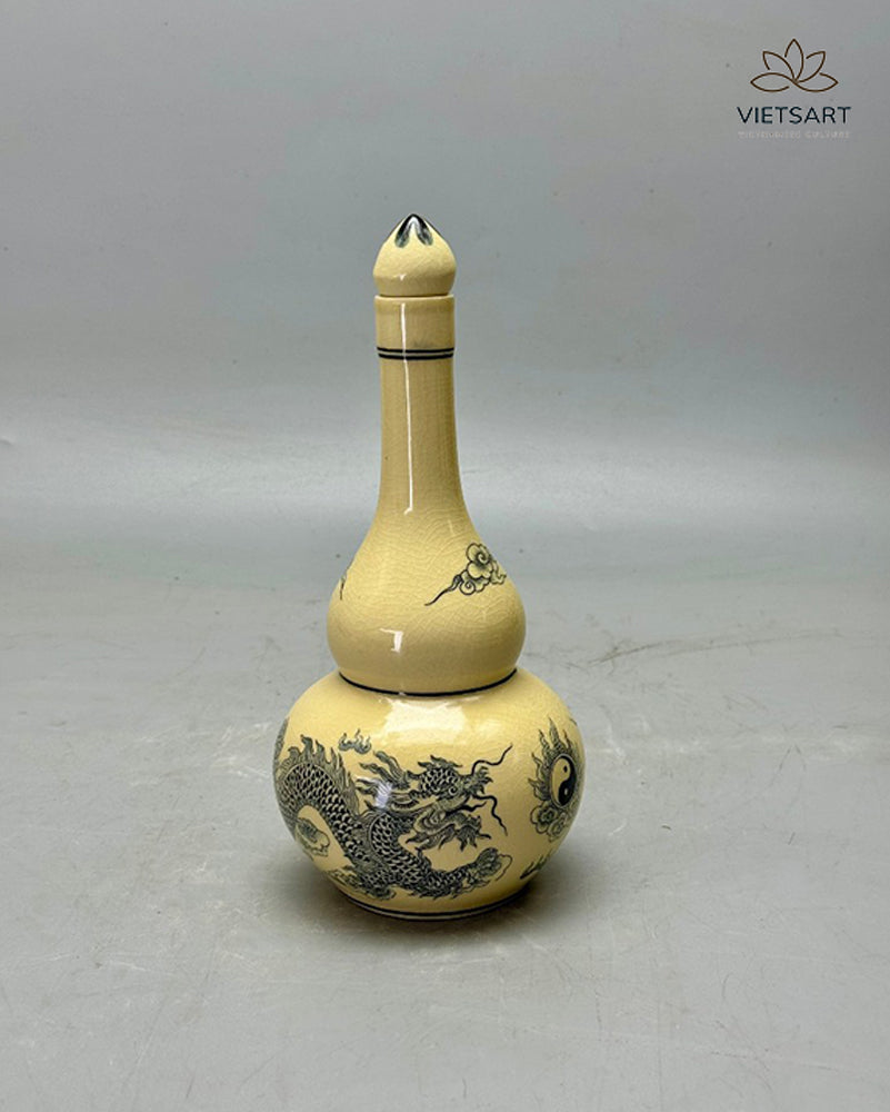 Chu Đậu decoration porcelain bottle