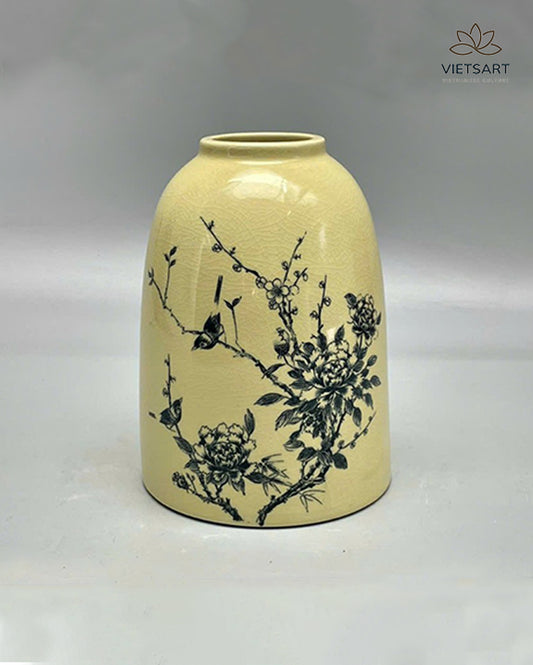 Chu Đậu decoration porcelain bell-shaped vase