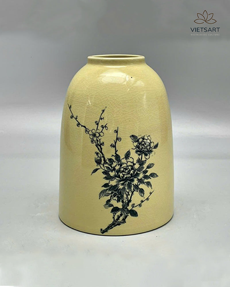 Chu Đậu decoration porcelain bell-shaped vase