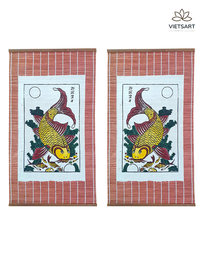 Đông Hồ decoration couple folk paintings