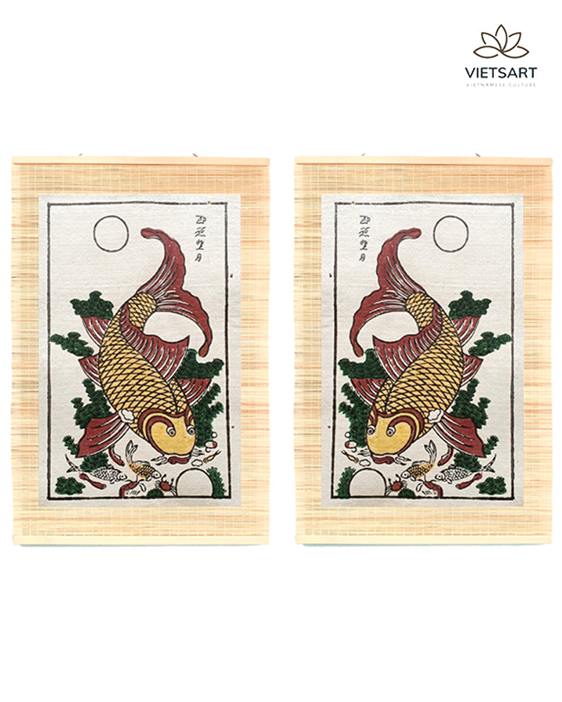 Đông Hồ decoration couple folk paintings