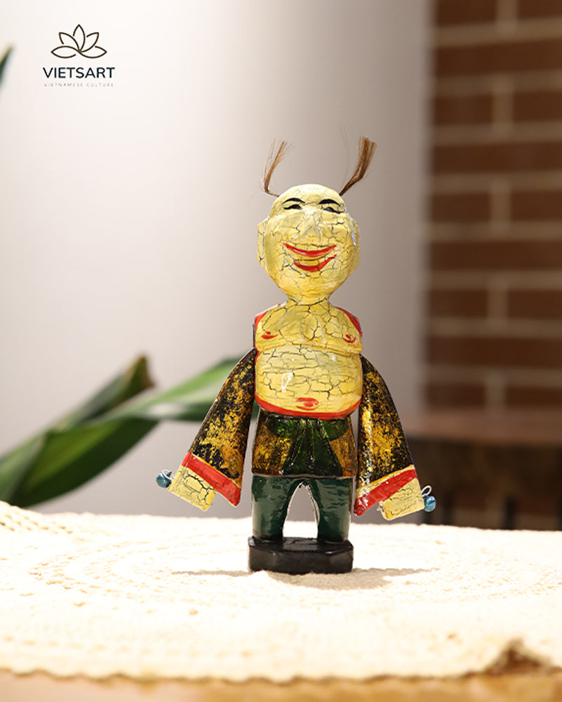 Lacquered wooden water puppet