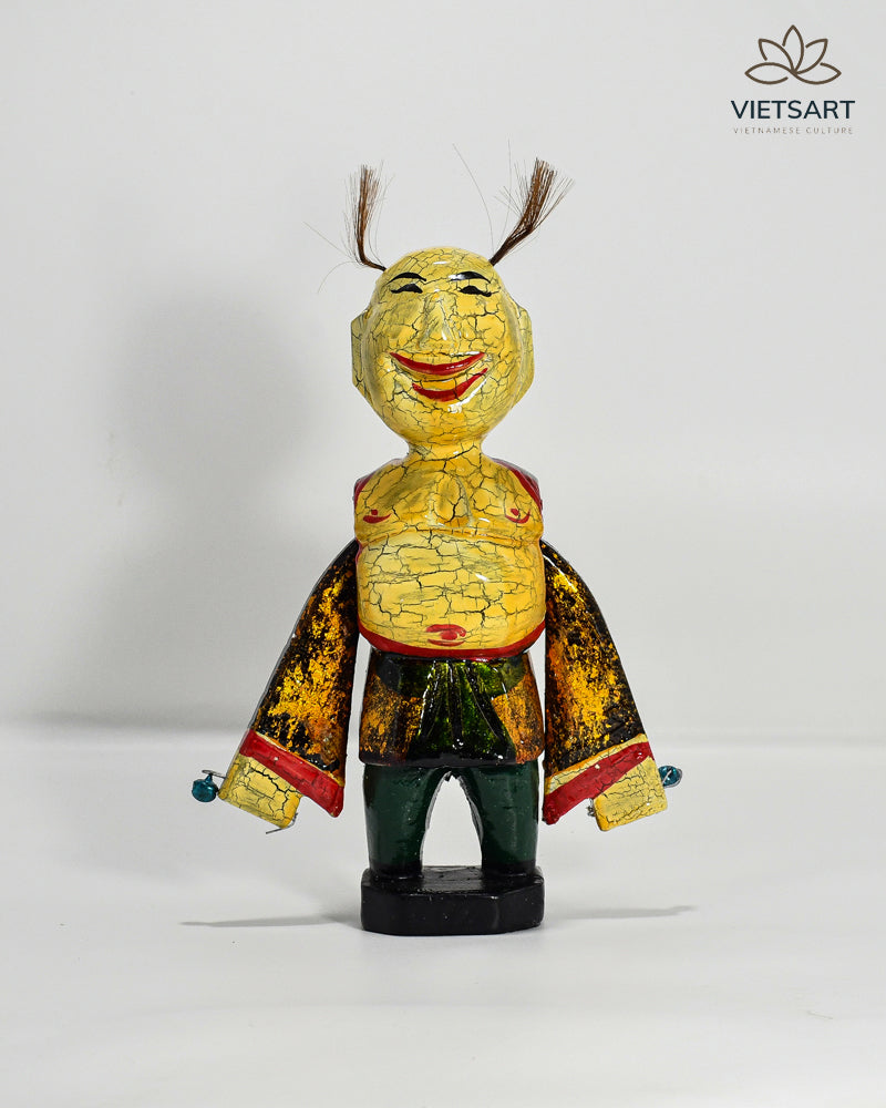 Lacquered wooden water puppet