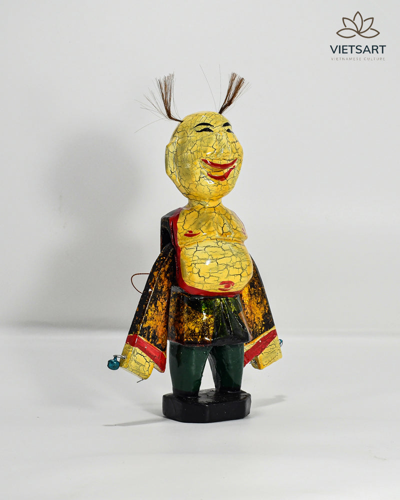 Lacquered wooden water puppet