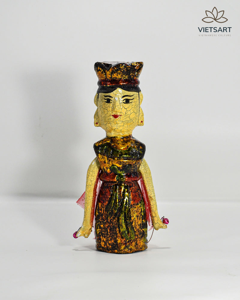 Lacquered wooden water puppet