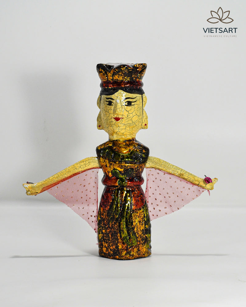 Lacquered wooden water puppet