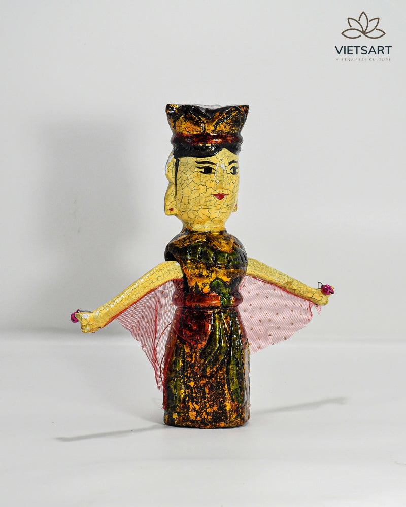 Lacquered wooden water puppet